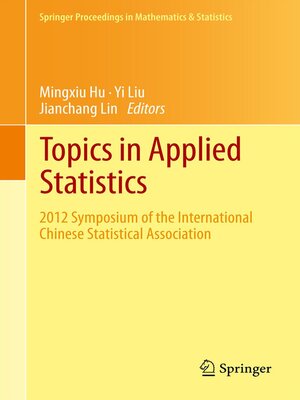 cover image of Topics in Applied Statistics